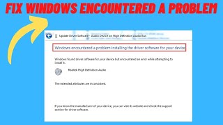 How to Fix Windows Encountered a Problem installing the Network Driver Software screenshot 3
