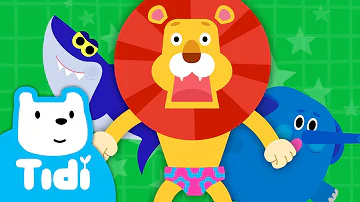 Lion in Underwear ♪ | Animal Songs | Sing Along with Tidi Songs for Children★TidiKids