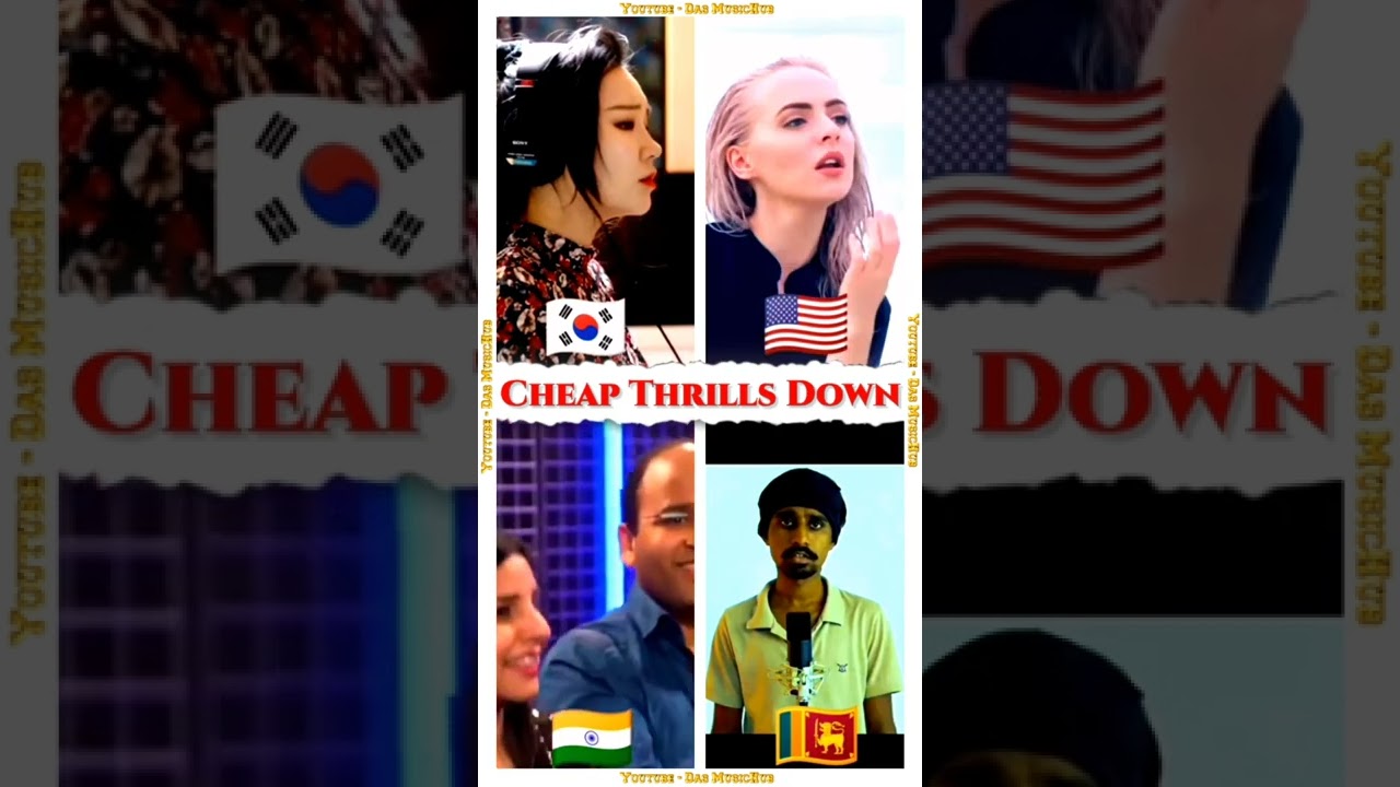 Cheap Thrills Down Song Battle By J.Fla, Madilyn Bailey, Aadya & Sandaru Sathsara YouTube