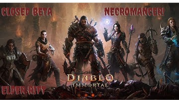 Diablo Immortal - Closed Beta - ELDER RIFT - Game Play - Necromancer - IGONICUS - Android - Combat