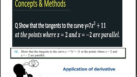 Show that the tangents to the curve y=7x^3+11  at the points where x=2 and x=−2 are parallel