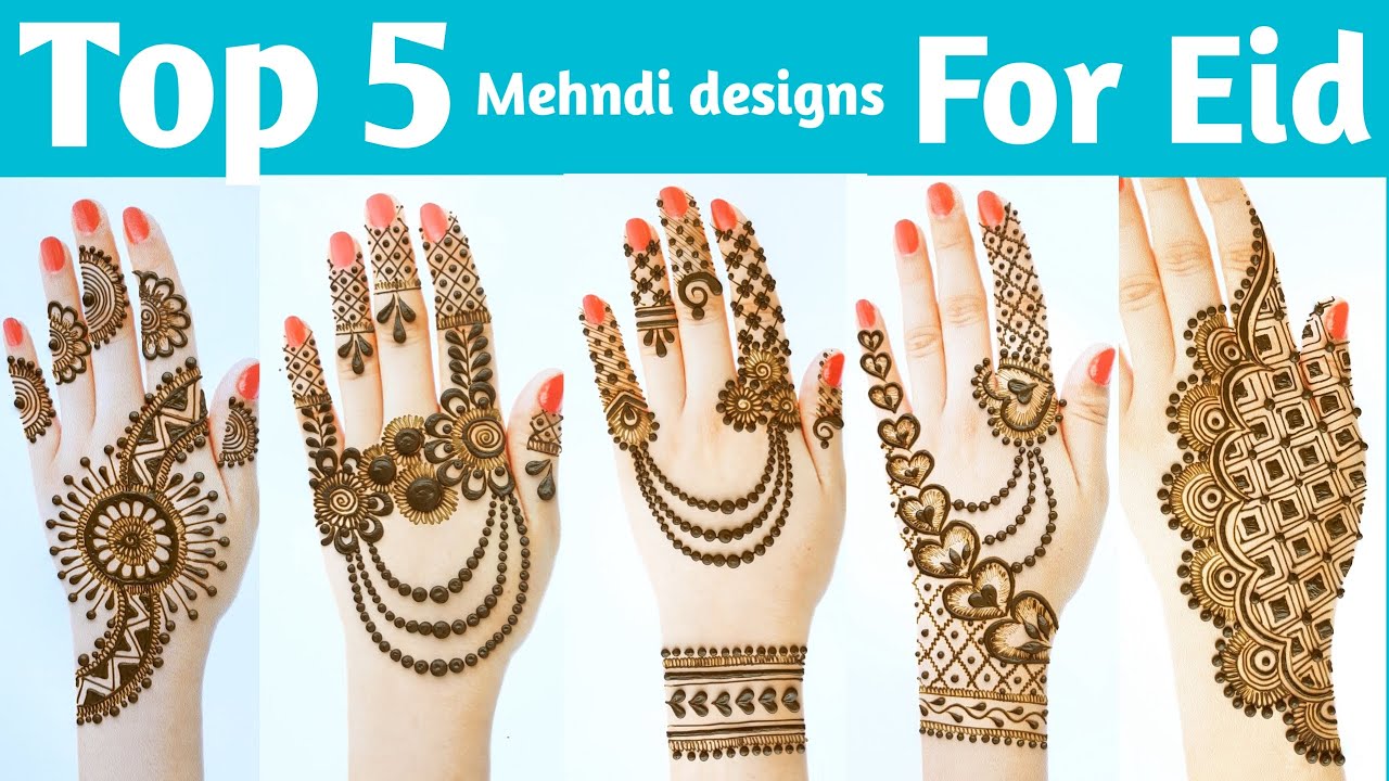 Easy Stylish Mehndi design for eid - beautiful simple Mehndi design back hand - Mehandi ka ...
