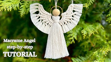 Macrame Angel Ornament Step-by-step Tutorial - DIY Christmas Decorations