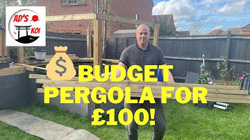DIY koi pond pergola for £100! (Structure) part 1 ⛩⛩🐟