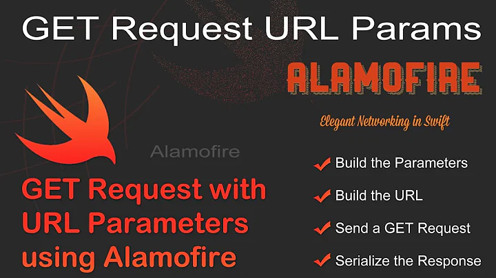 How to send a GET Request with URL Parameters using Alamofire Library