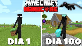 Eu sobrevivi 100 dias como um ENDERMAN no Minecraft Ultra Hardcore