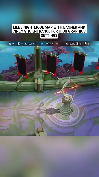 MLBB NIGHTMODE MAP WITH BANNER AND CINEMATIC ENTRANCE FOR HIGH GRAPHIC SET #mobilelegends #mlbbmap
