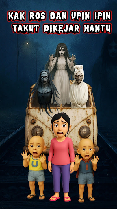 KAK ROS DAN UPIN IPIN TAKUT LIHAT HANTU 👻
