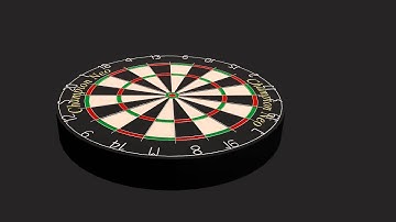 champion dart board-blender modeling