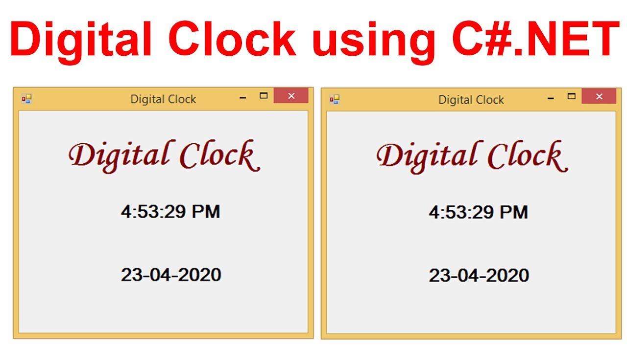Digital Clock using YouTube