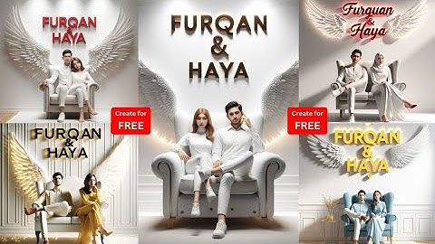 Create 3D Ai Wings Couple Images With Name photo editing | bing image creator tutorial | bing ai