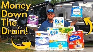 Money Down The Drain!| Are We Wasting Money On RV Only Toilet Paper? | Fulltime RV Living!