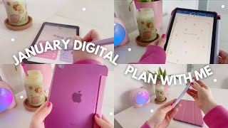 January Digital Plan With Me | On The iPad Mini 6! ✏