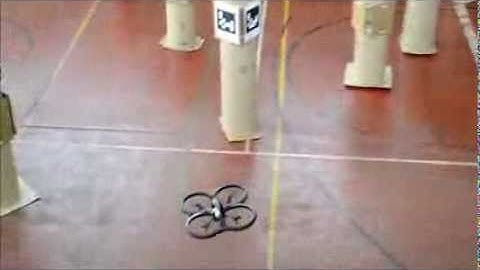 A Low Cost System for the Design of Vision based Quadrotor Swarms - 2 Drones Flights