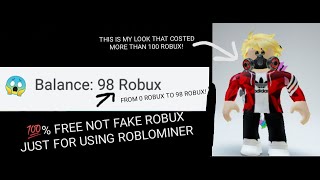 💯% SECURE AND SAFE WAY TO GET ROBUX, NO PASSWORD REQUIRED!!(Method) Free robux roblominer.com screenshot 4