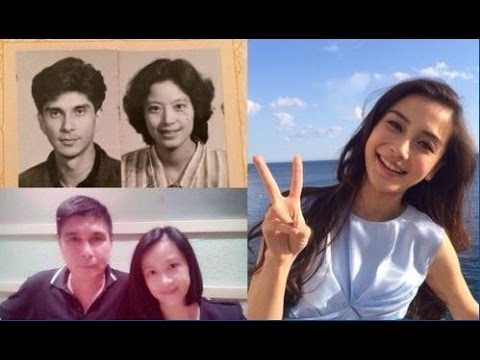 Angelababy晒爸妈年轻照 父亲俊美如男神似混血儿 - YouTube