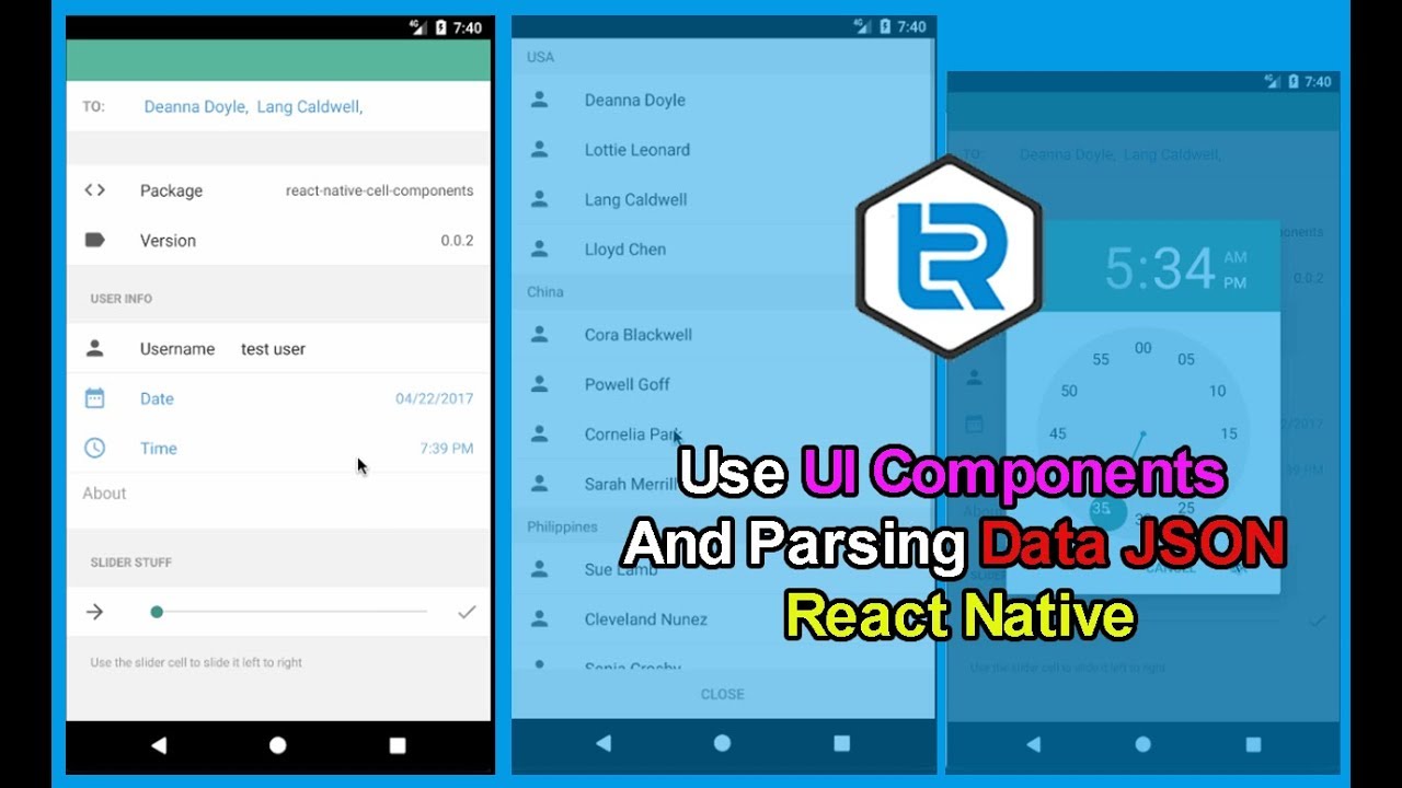 React Native - How to use Cell UI Components on Parsing JSON android ...