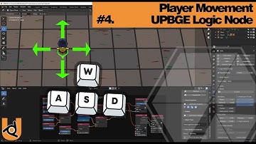 UPBGE Wonder Egg X Vampire Survivors #4 | Player Movement | Logic Node | Nhij Quang