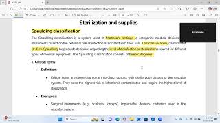 Spaulding Classification | Page 64–65 | OT Techniques-I | PMF