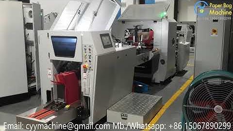 sharp bottom paper bag machine, bag with window