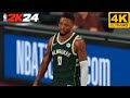 NBA 2K24 | Milwaukee Bucks vs Cleveland Cavaliers | UHD Gameplay [4K60FPS]