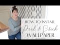 How to hang peel and stick wallpaper  simple tips to do it yourself