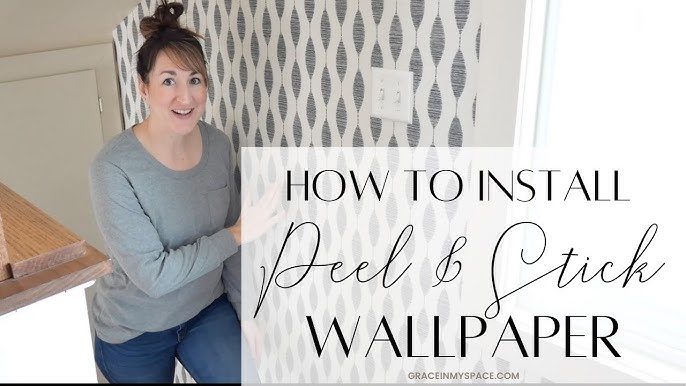 How To Remove Air Bubbles From Peel and Stick Wallpaper 