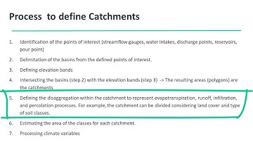 WEAP Tutorial 08.1.1 - Hydrology, What a catchment is in WEAP