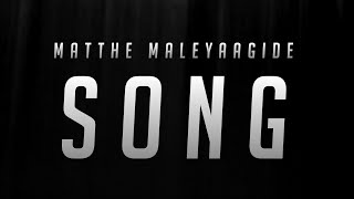 MATTHE MALEYAAGIDE| KANNADA SONG | TRENDING LYRICS |BLACK SCREEN | SPECIAL |STATUS |Arun_Creative_07 screenshot 3