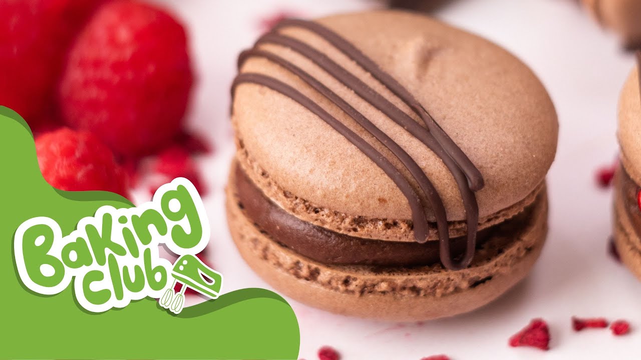 How to Make Chocolate & Raspberry Macarons - Baked In's July Baking Club