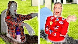 RICH VS POOR HALLOWEEN COSTUMES || Spooky Situations, Funny Moments & DIY Ideas