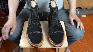 From leather to finished product The making of a work boot