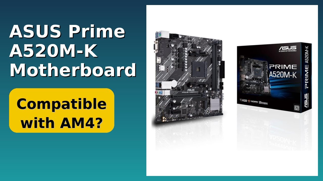 REVIEW (2026): ASUS Prime A520M-K Motherboard. Features. - YouTube