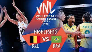 BEL vs. BRA - Highlights Week 3 | Women's VNL 2021