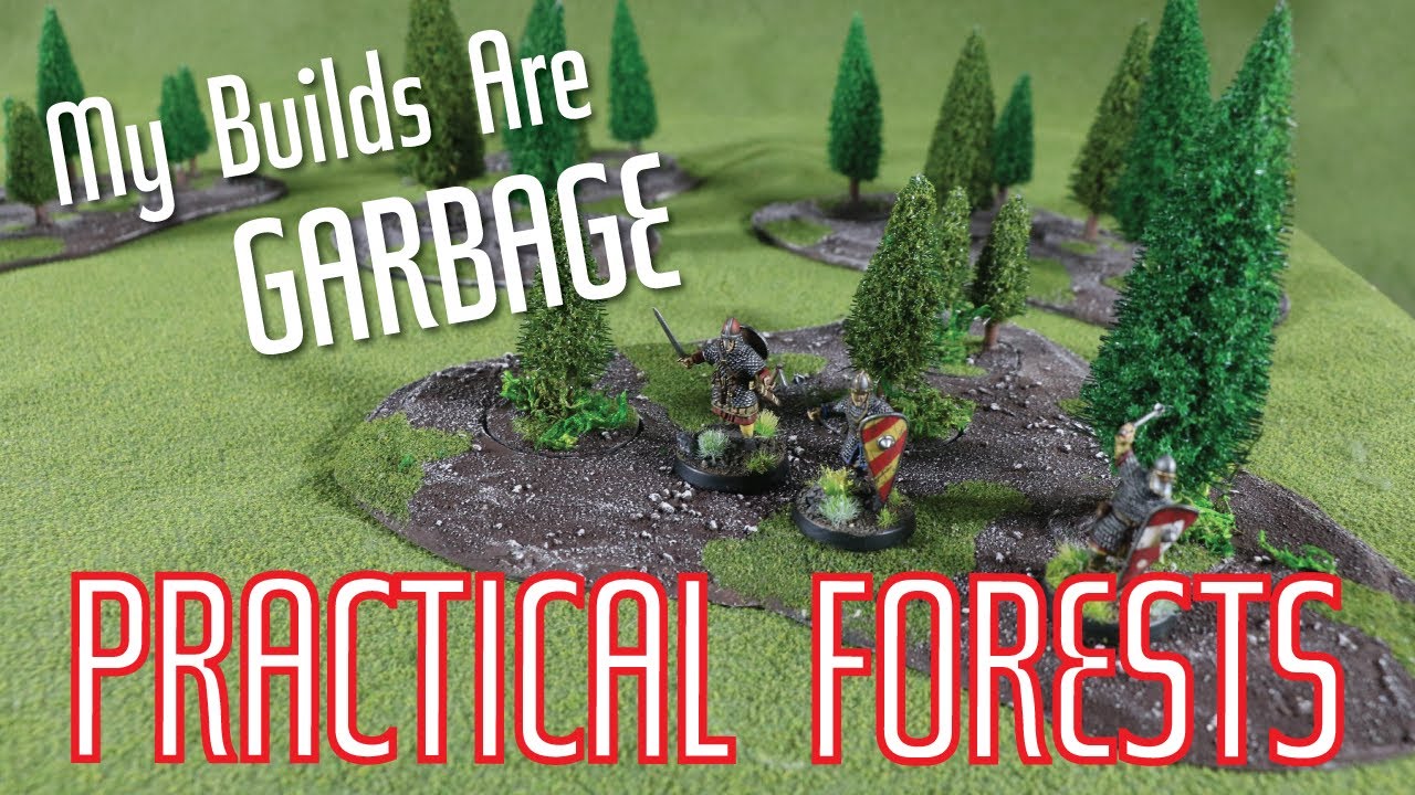 Stop Balancing Minis on Trees! | Practical Wargaming Forests | My Builds Are Garbage