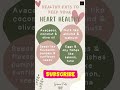 Healthy fats to keep your heart healthy  knowledge  informations  shorts