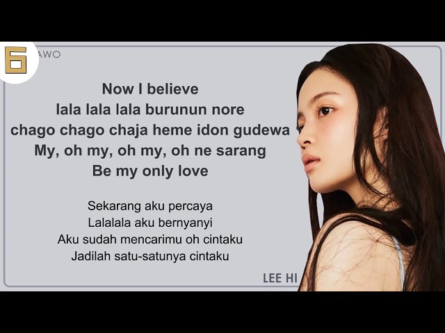 Lee Hi - ONLY EASY LYRICS/INDO SUB by GOMAWO class=