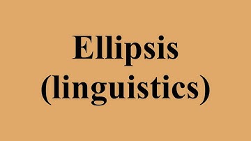 Ellipsis (linguistics)