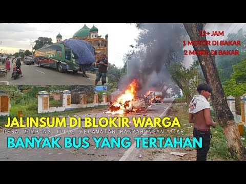Banyak Bus Yang Tertahan || Imbas Dari Pemblokiran Jalan Lintas Tengah Sumatera