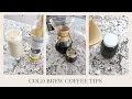 HOW TO MAKE COLD BREW COFFEE & ICED LATTE