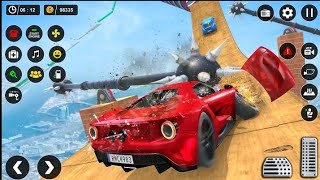 Police Car Mega Ramp Racing - Impossible Stunts Car Driving Simulator - Android GamePlay