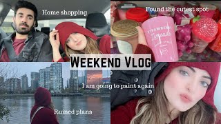 WEEKEND VLOG | day out, found cute spot, cherry blossoms in vancouver, home shopping, homesense