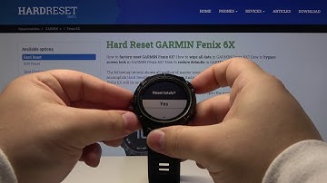 How to Reset Totals in GARMIN Fenix 6X - Remove All Totals