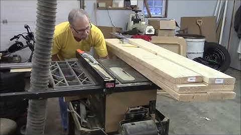 DIY woodworking, How to make a Farmhouse table part 1, milling the boards for the top