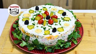 HIT💥SNEŽNA KRALJICA👌Ukrasite vašu SVEČANU TRPEZU💥Ukusnija od Mimoze i Ruske salate-ZAISTA KRALJEVSKA