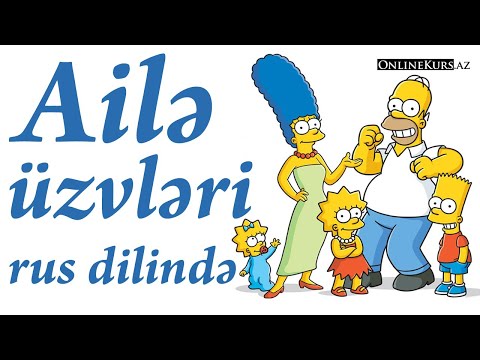 Ailə üzvləri rus dilində