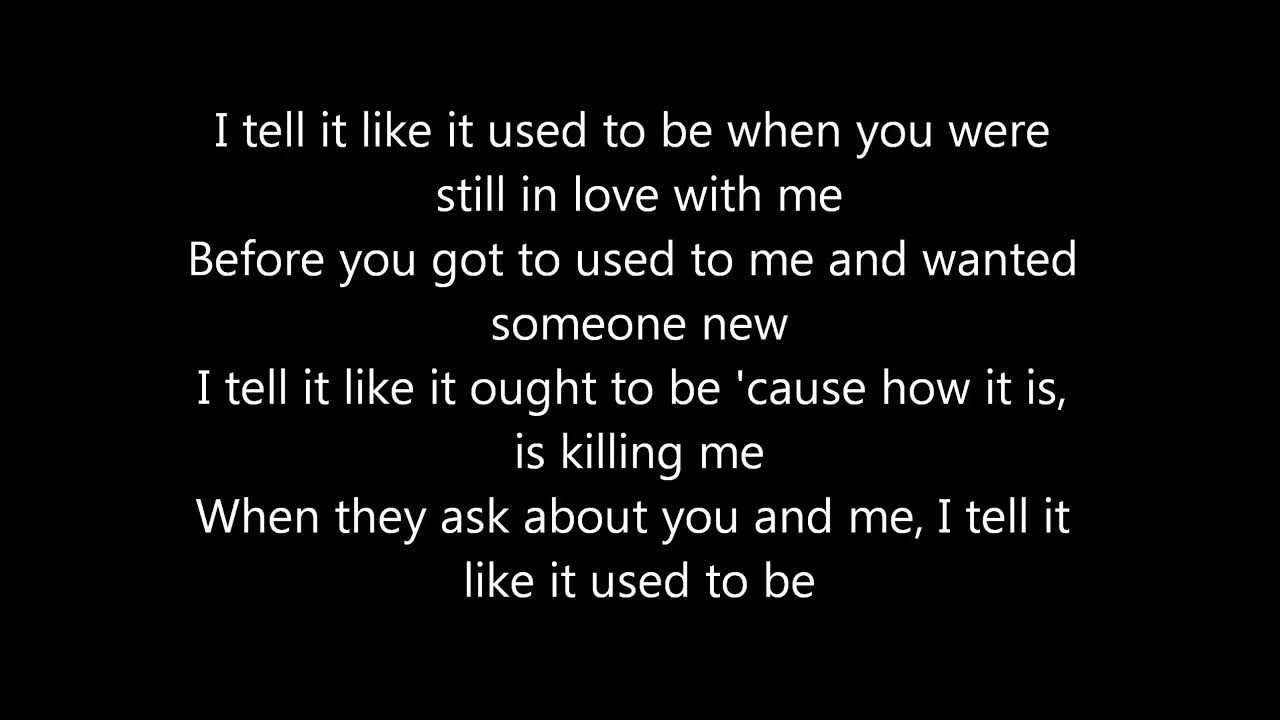 I Tell It Like It Used To Be I Tell It Like It Used To Be