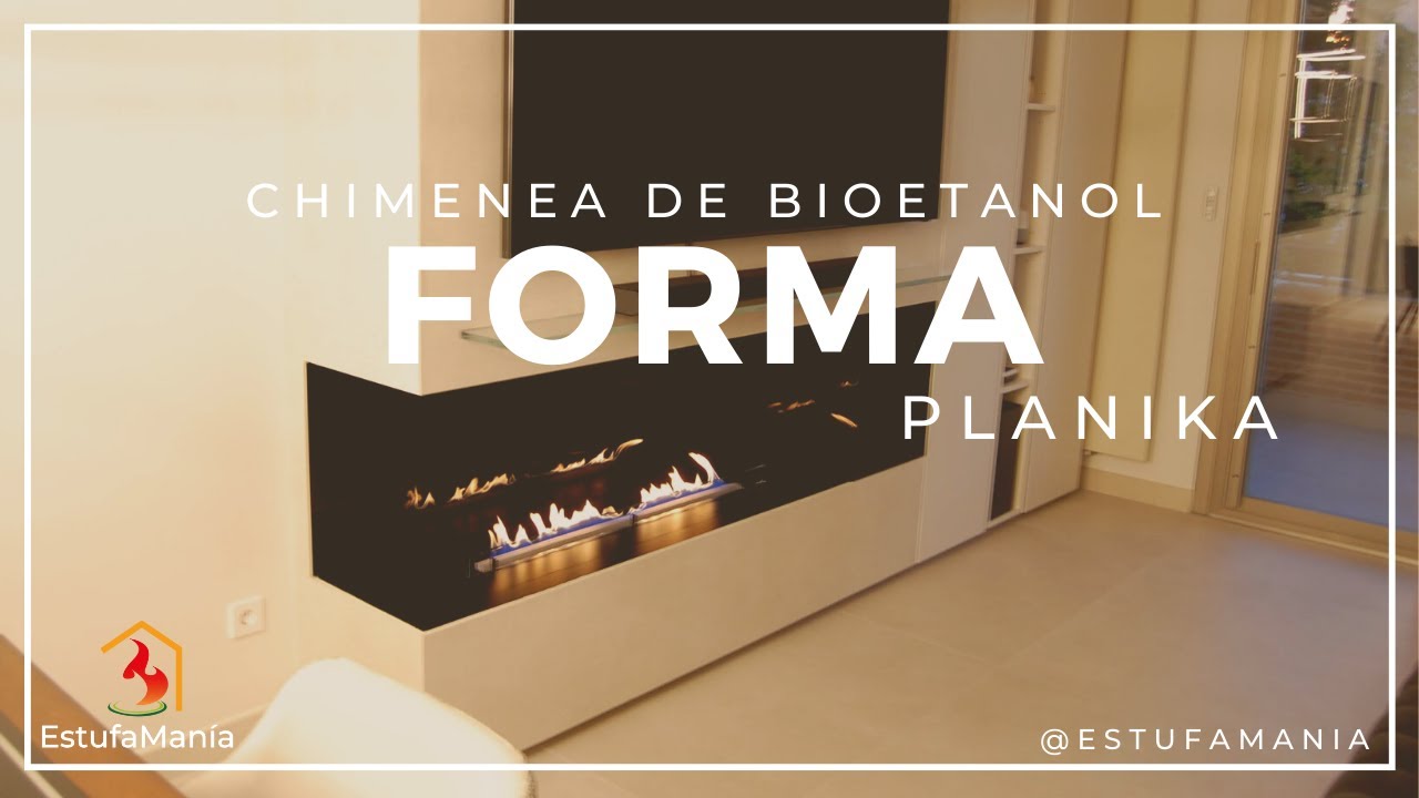 Chimenea de bioetanol - FORMA 1800 - Planika - adosada / de esquina / en  isla