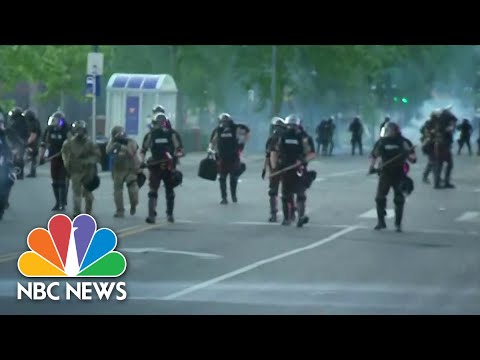 Minnesota National Guard And Police Clash With Protesters | NBC Nightly News