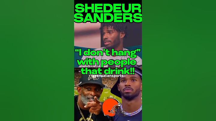 why SHEDEUR SANDERS DOESNT DRINK! COACH PRIME PROUD! #deionsanders #nfl #nflnews #coloradofootball